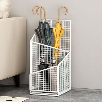 메쉬 철제 스탠드 대용량 우산꽂이 카페 소형샵 R01