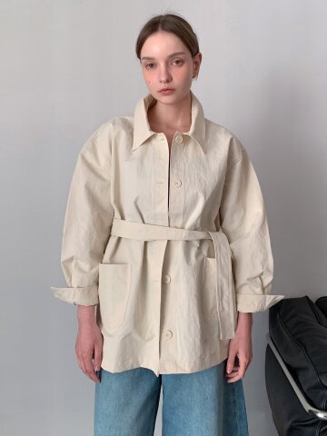 벨티드 하프 자켓 (2colors)