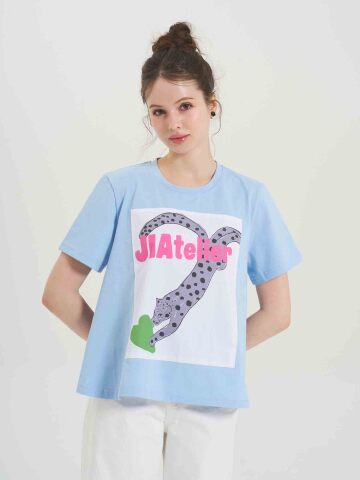 JIA Jelly Pop Flare Tee - BLUE