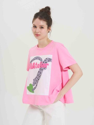 JIA Jelly Pop Flare Tee - PINK