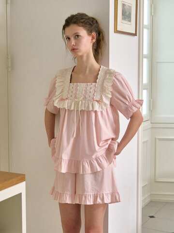 빌마 반팔 투피스 핑크 (40수)