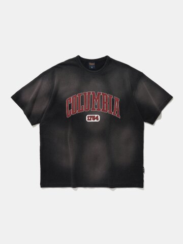 CRACK ARCH SPRAY WASHED S/S T-SHIRTS_BLACK