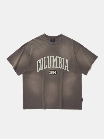 CRACK ARCH SPRAY WASHED S/S T-SHIRTS_CHARCOAL