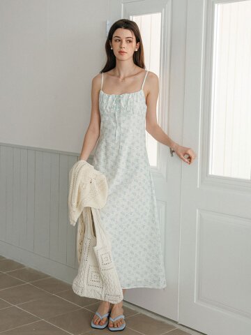 DD_Ditsy floral caim long dress_2color