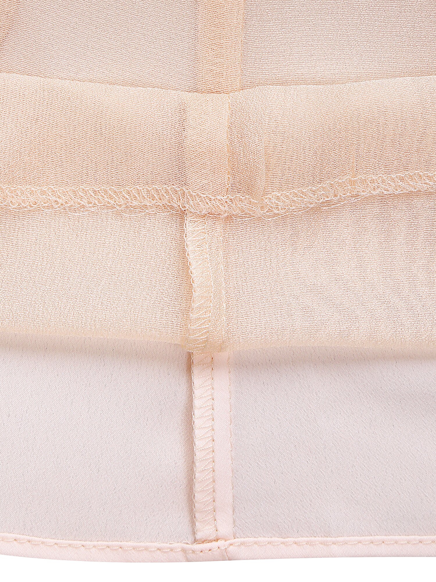 퍼프 오픈 칼라 크롭 블라우스 (BEIGE)