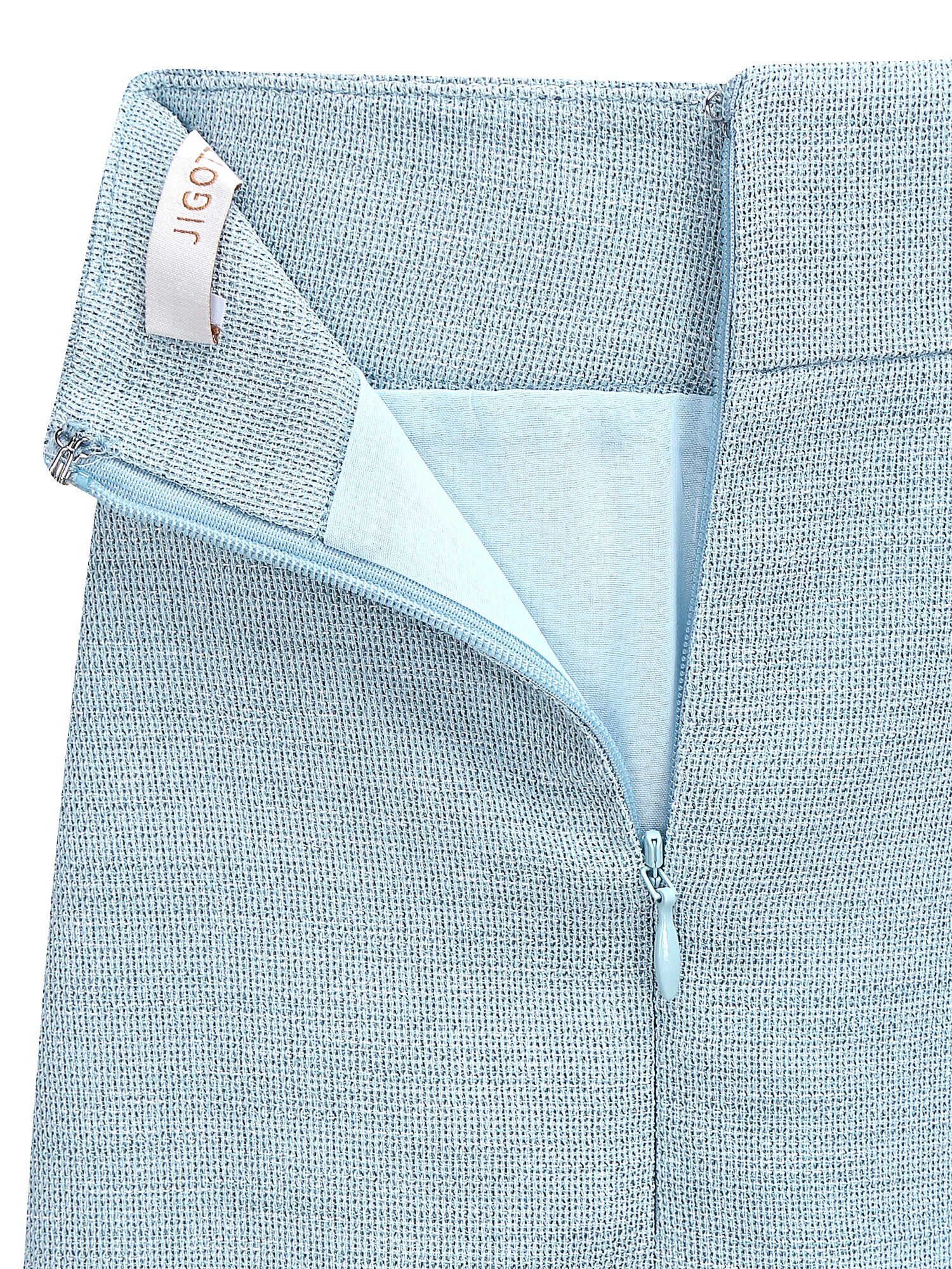백 슬릿 H라인 미디 스커트 (MINT)