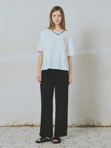 크링클 밴딩 슬랙스 팬츠 