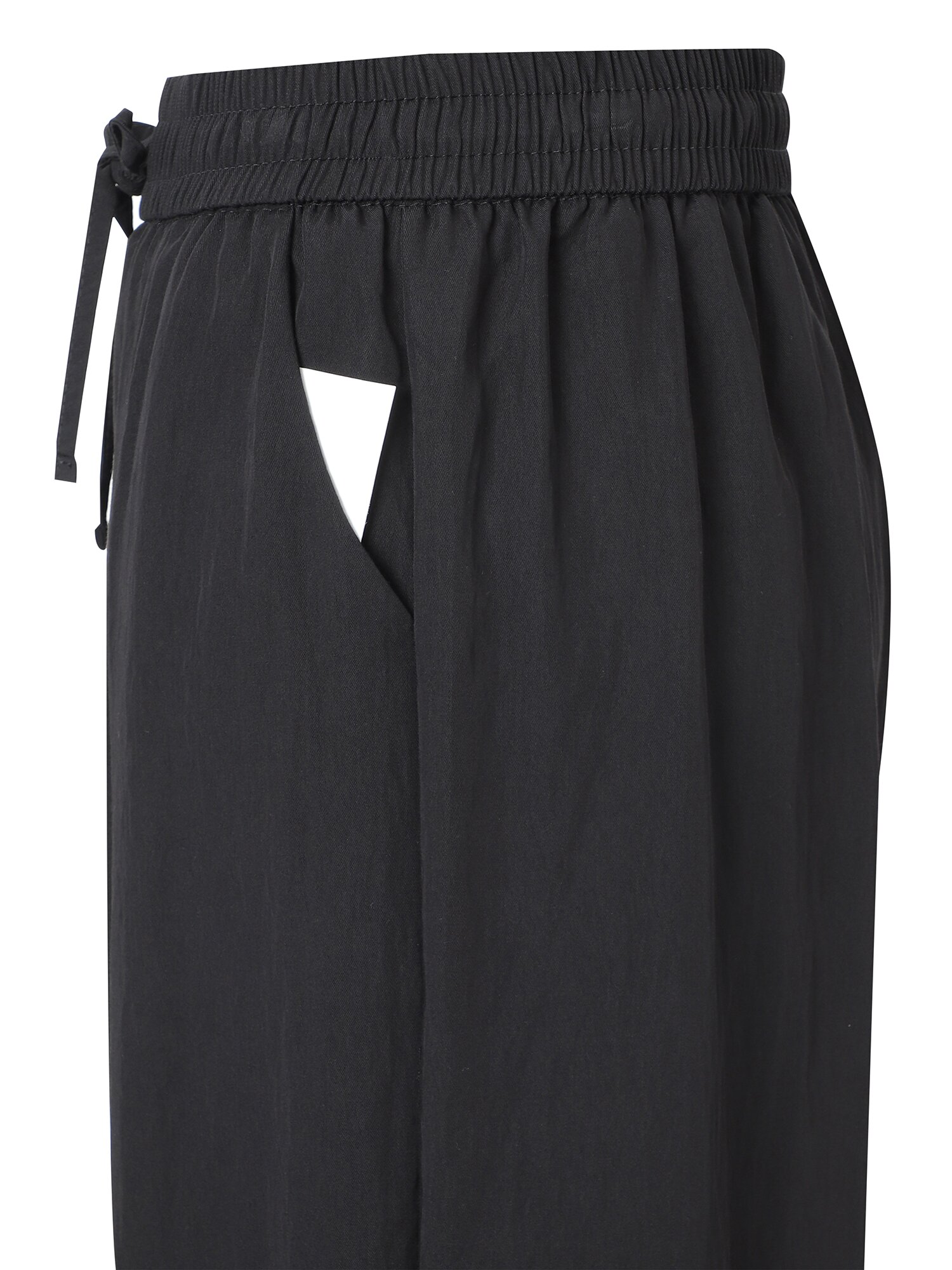 크링클 밴딩 슬랙스 팬츠 (BLACK)