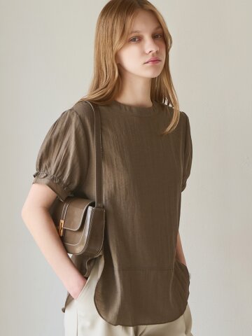 Airy flutter sleeve top_2 Colors
