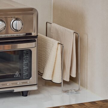 바겐슈타이거 스텐 304 슬림라인 코너 2단 행주랙 건조대