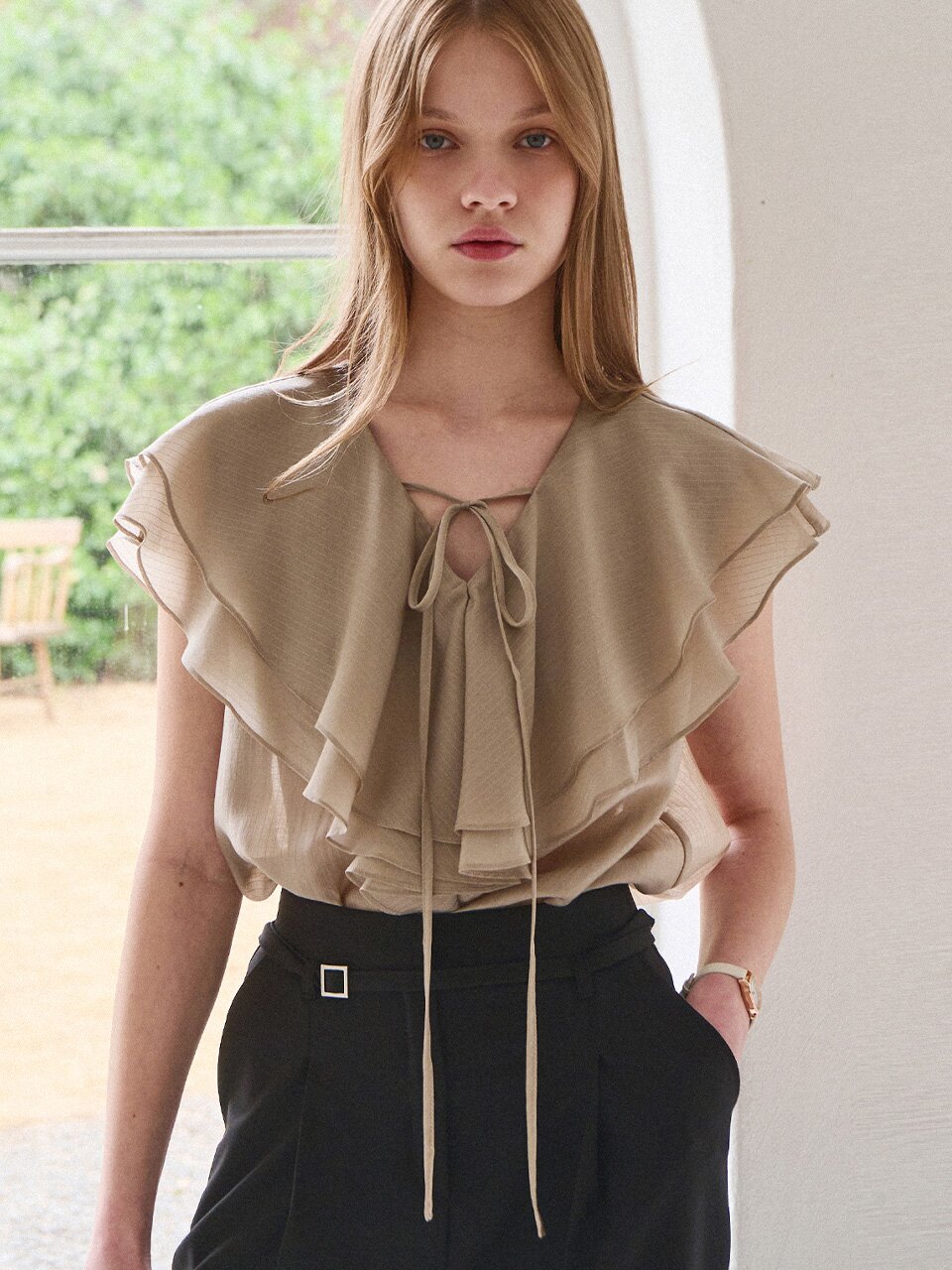 [6차][컬러추가] Veil frill blouse_3 Colors