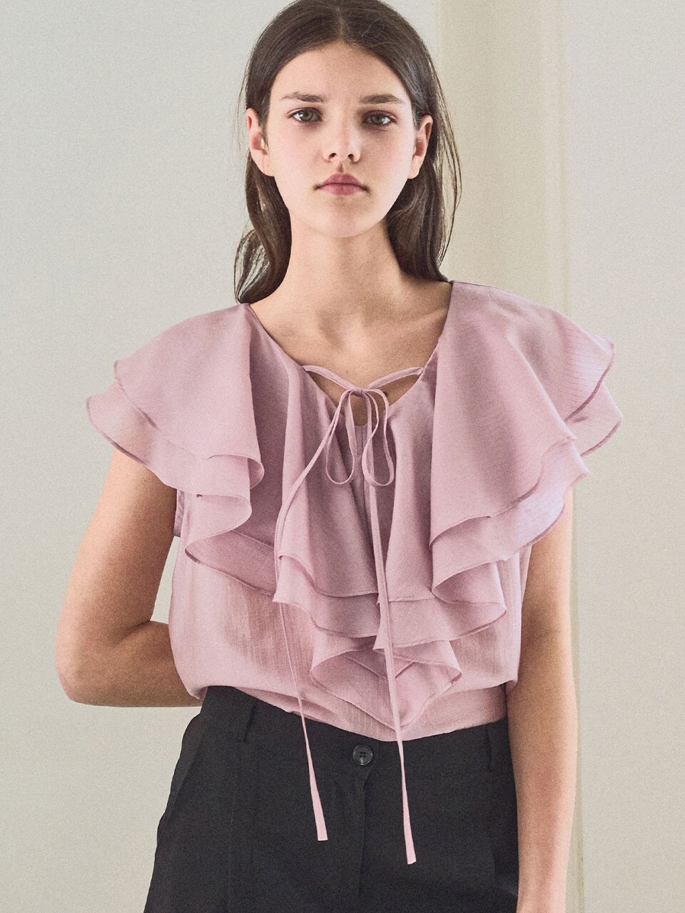 [6차][컬러추가] Veil frill blouse_3 Colors
