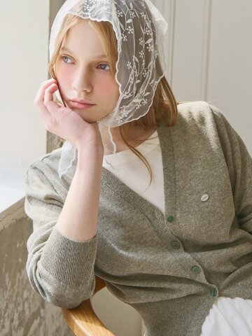 Light knit button cardigan_6 Colors