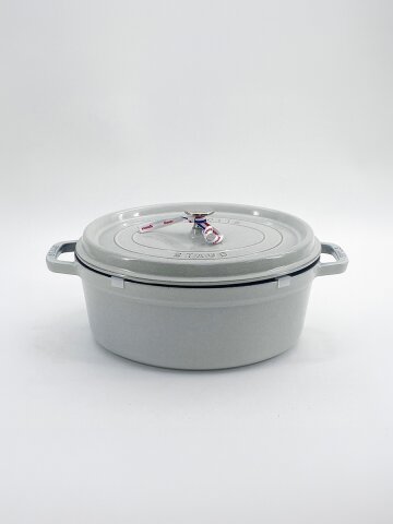 스타우브 B품 오벌 꼬꼬떼 31cm, 화이트트러플 110931107-B