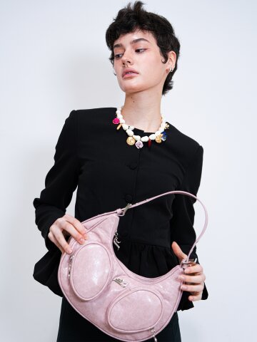 이에이에 루나 백 토트백 빈티지 핑크 
