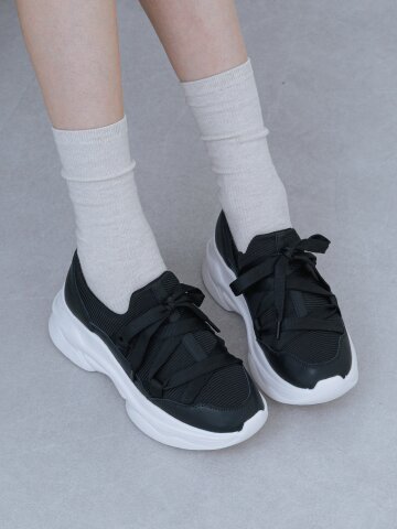 레이스업 리본 스니커즈_SCLDF503 (4color)