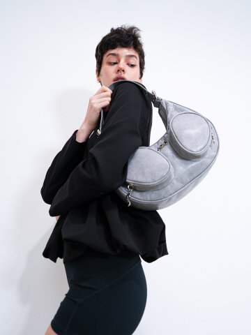 이에이에 루나 백 토트백 빈티지 그레이 
