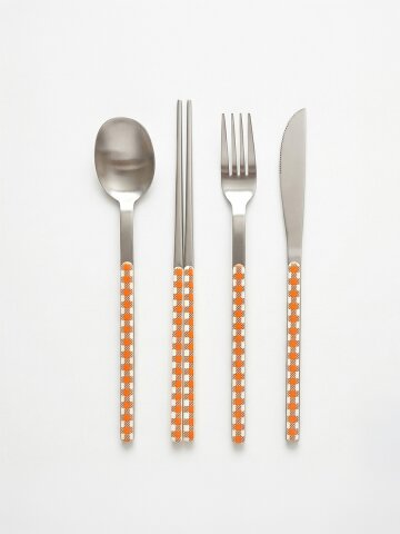 [수저&디너세트] 보겐 베라 체크 커트러리 수저 디너포크 디너나이프 4종세트