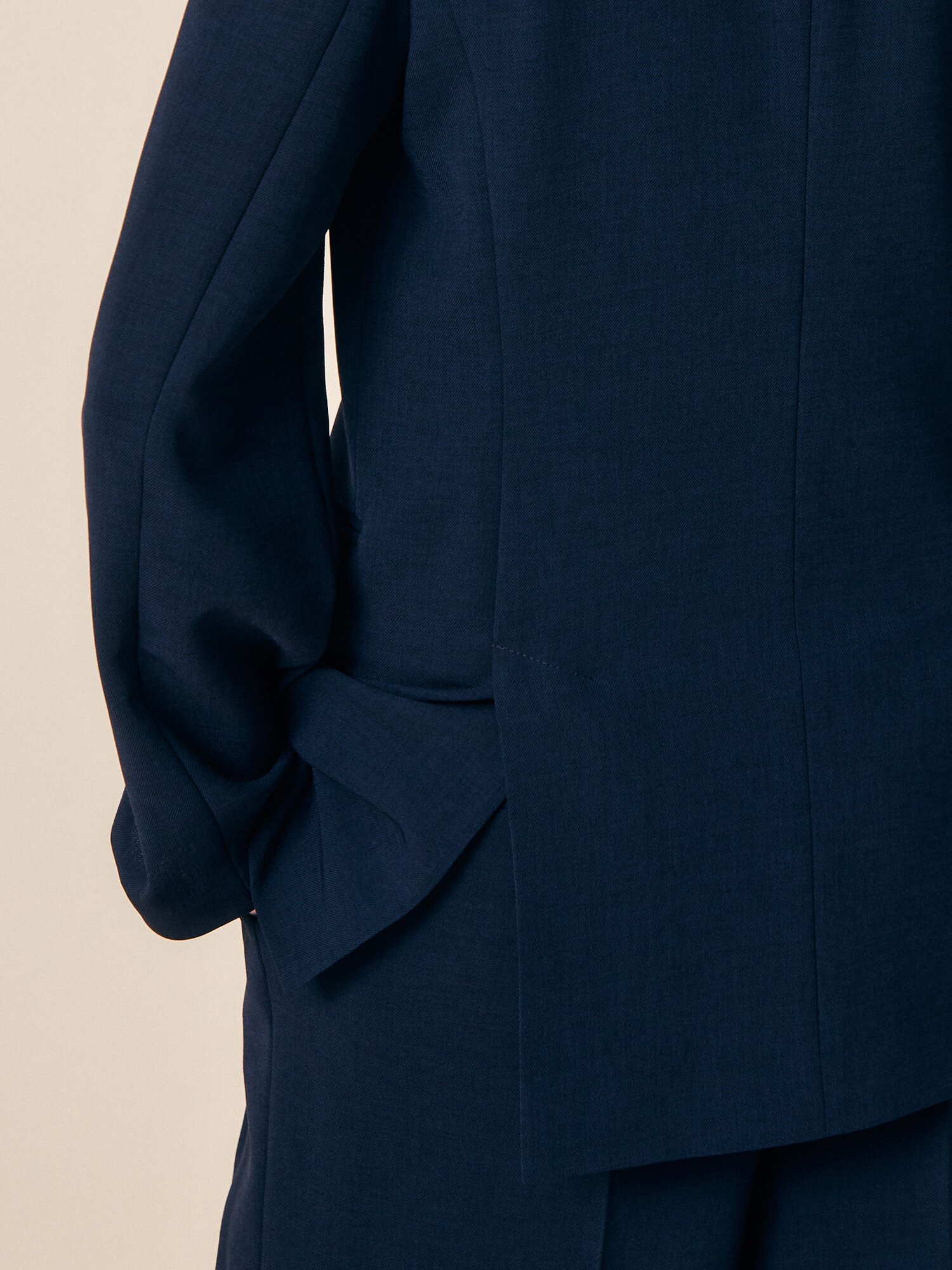 세미 릴렉스 테일러드 싱글 재킷 (DARK NAVY)