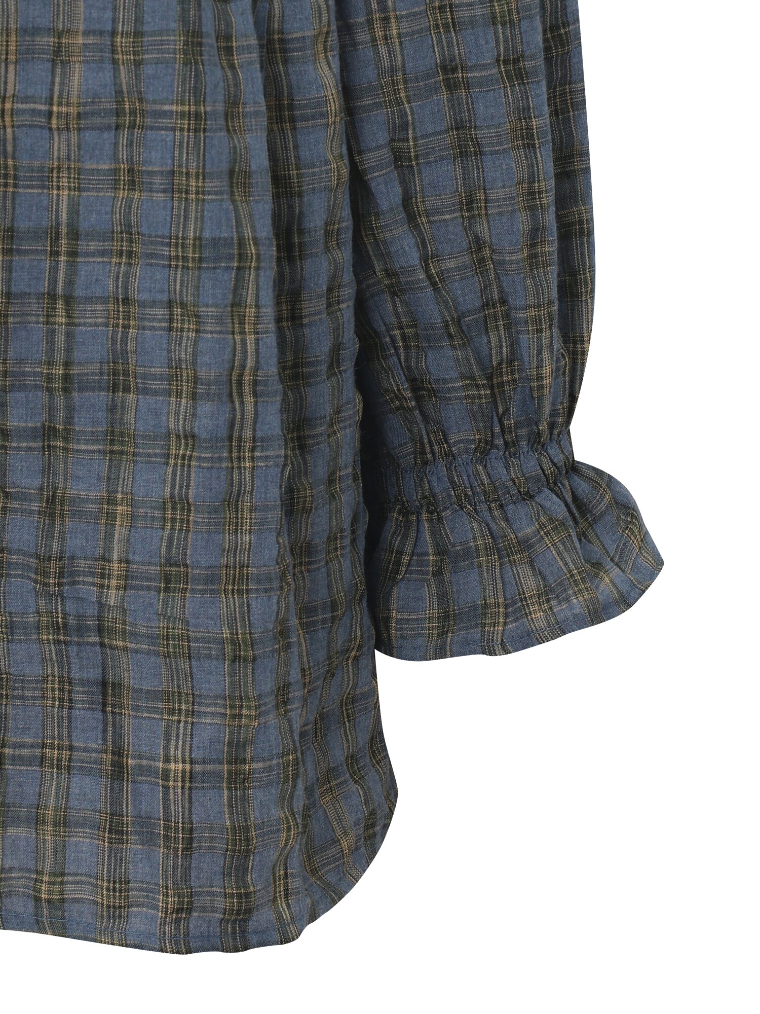 프릴 셔츠 블라우스 (BLUE)