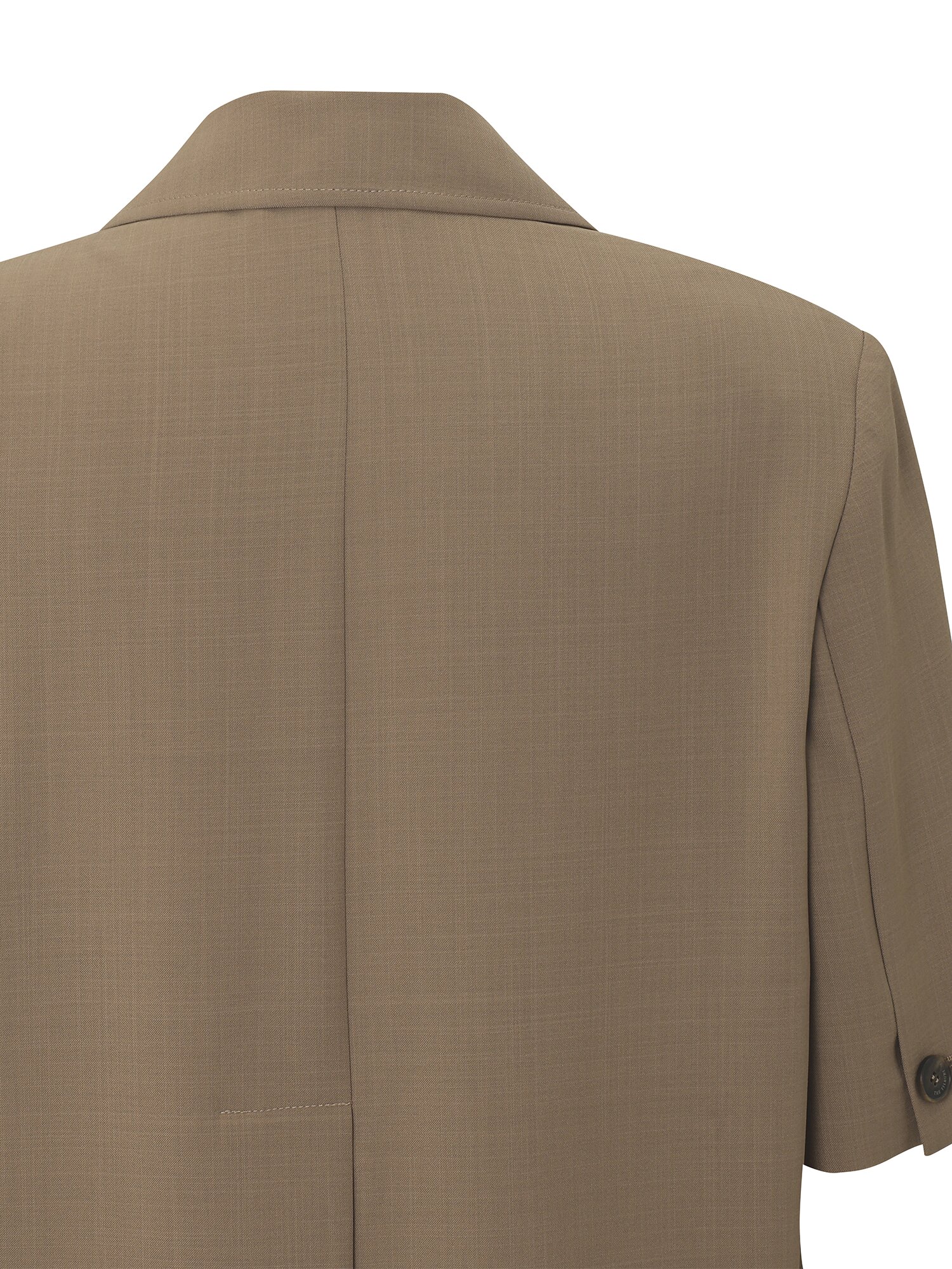 포켓 원 버튼 하프 슬리브 재킷 (BEIGE)