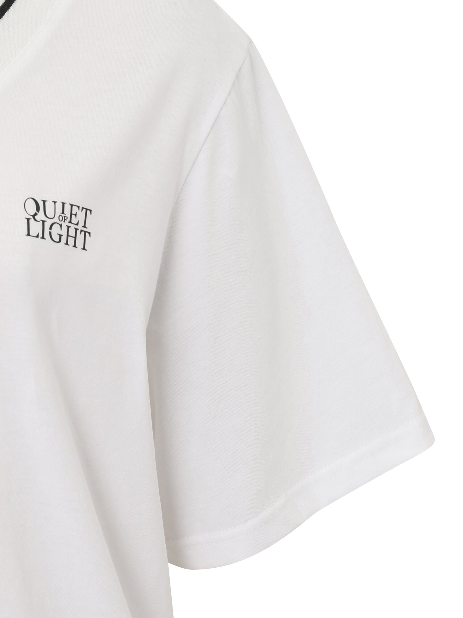 브이넥 블라우스형 티셔츠 (WHITE)