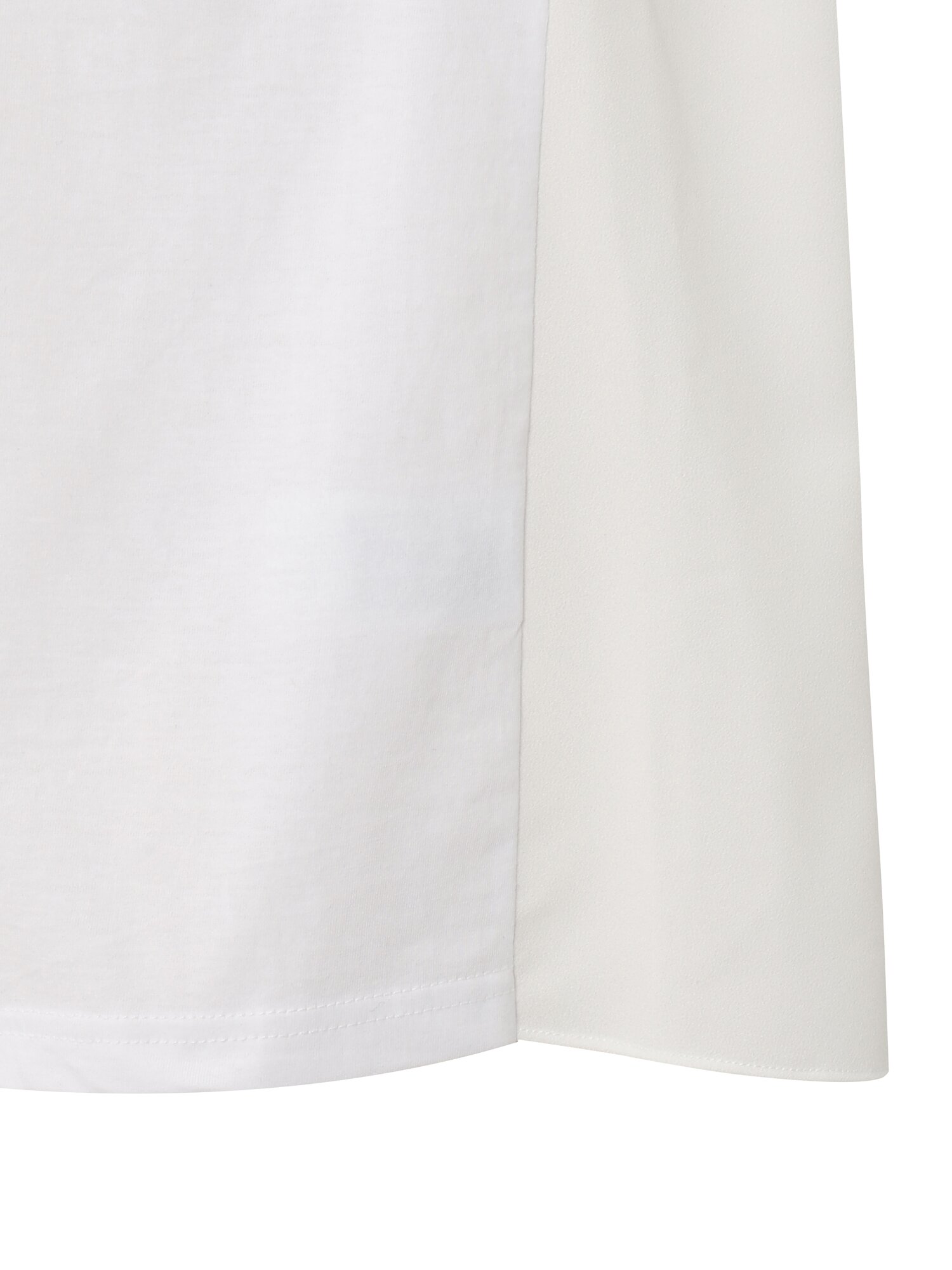 브이넥 블라우스형 티셔츠 (WHITE)