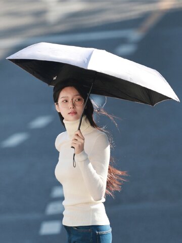 [키자와] 초경량 클래식 3단 암막 양산 MEX-05-320PI