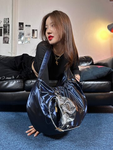 이에이에 슈퍼샤샤 백 크로스백 제트 네이비 
