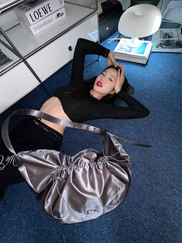 이에이에 슈퍼샤샤 백 크로스백 제트 그레이