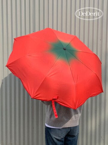 데데리트 귀여운 과일 토마토 3단 접이식 수동 우산 양산 양우산 우양산 자외선차단 휴대용 생일 친구 여름 장마 커플 선물