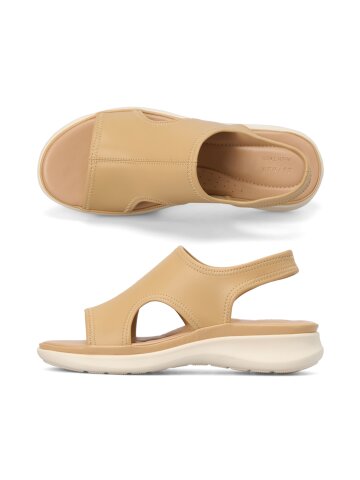 데이워크 가볍고 발편한 아치깔창 여성 스판 샌들 렌토 베이지 DW30073-BG