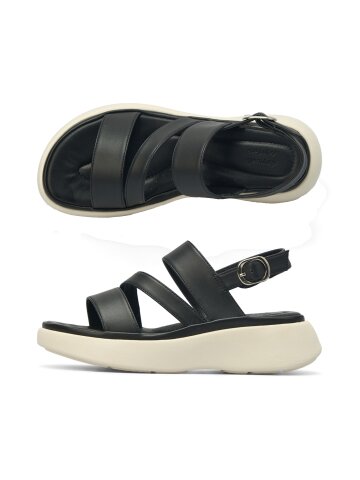 데이워크 가볍고 발편한 아치쿠션 여성 스트랩 샌들 비타 블랙 DW30072-BK