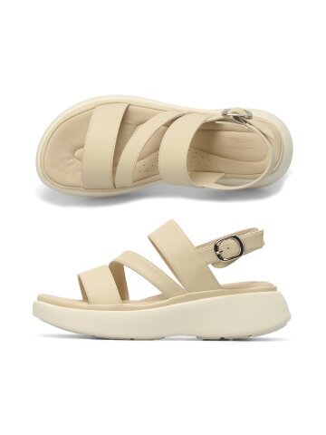 데이워크 가볍고 발편한 아치쿠션 여성 스트랩 샌들 비타 연베이지 DW30072-LBG