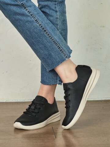 데이워크 발편한 아치깔창 여성 운동화 아망 블랙 (DW1008-BK)