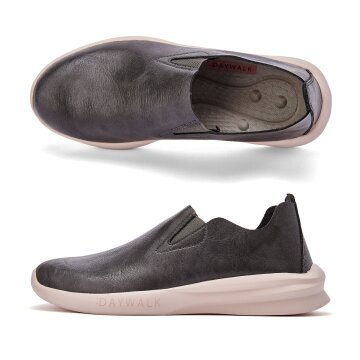 데이워크 발편한 아치깔창 여성 슬립온 벨르 그레이 (DW1004-DGYIT)