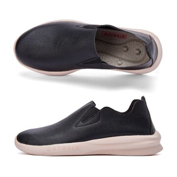 데이워크 발편한 아치깔창 여성 슬립온 벨르 블랙 (DW1004-BK)