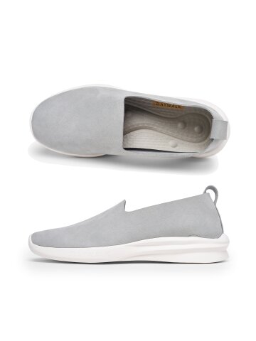 데이워크 발편한 아치깔창 여성 슬립온 패실 라이트그레이 (DW1006-LGYS)