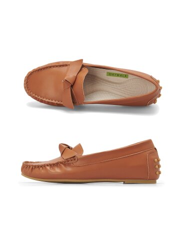 데이워크 발편한 아치깔창 여성 슬립온 봉봉 브라운 (DW30011-BR)