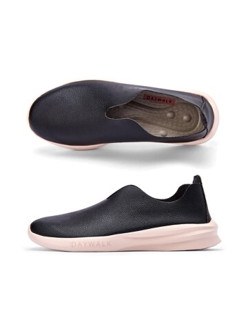 데이워크 발편한 아치깔창 여성 슬립온 비아 블랙 (DW1002-BK)