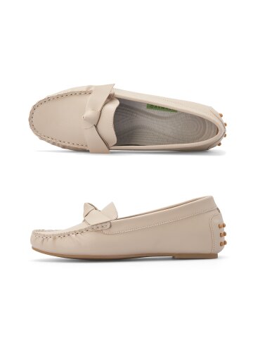 데이워크 발편한 아치깔창 여성 슬립온 봉봉 베이지 (DW30011-BE)