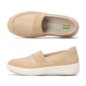 데이워크 발편한 아치깔창 여성 슬립온 리베 베이지 DW30025-BE