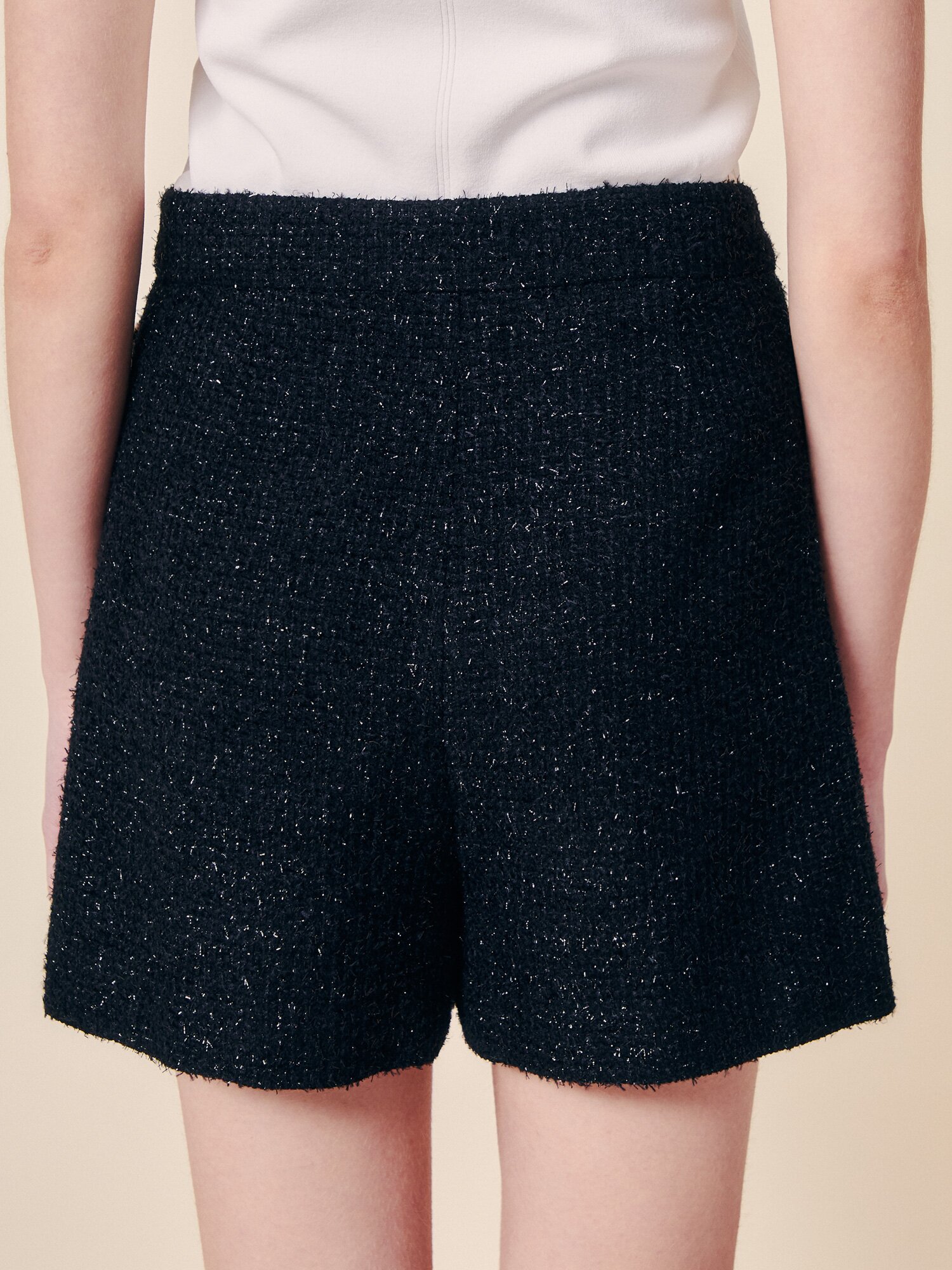 프렌치 트위드 쇼츠 슬랙스 (BLACK)