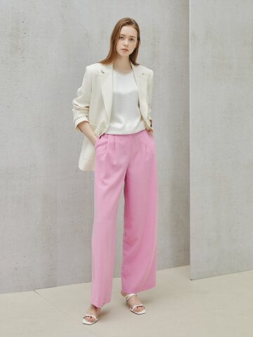 매트 플루이드 세미 와이드 슬랙스 