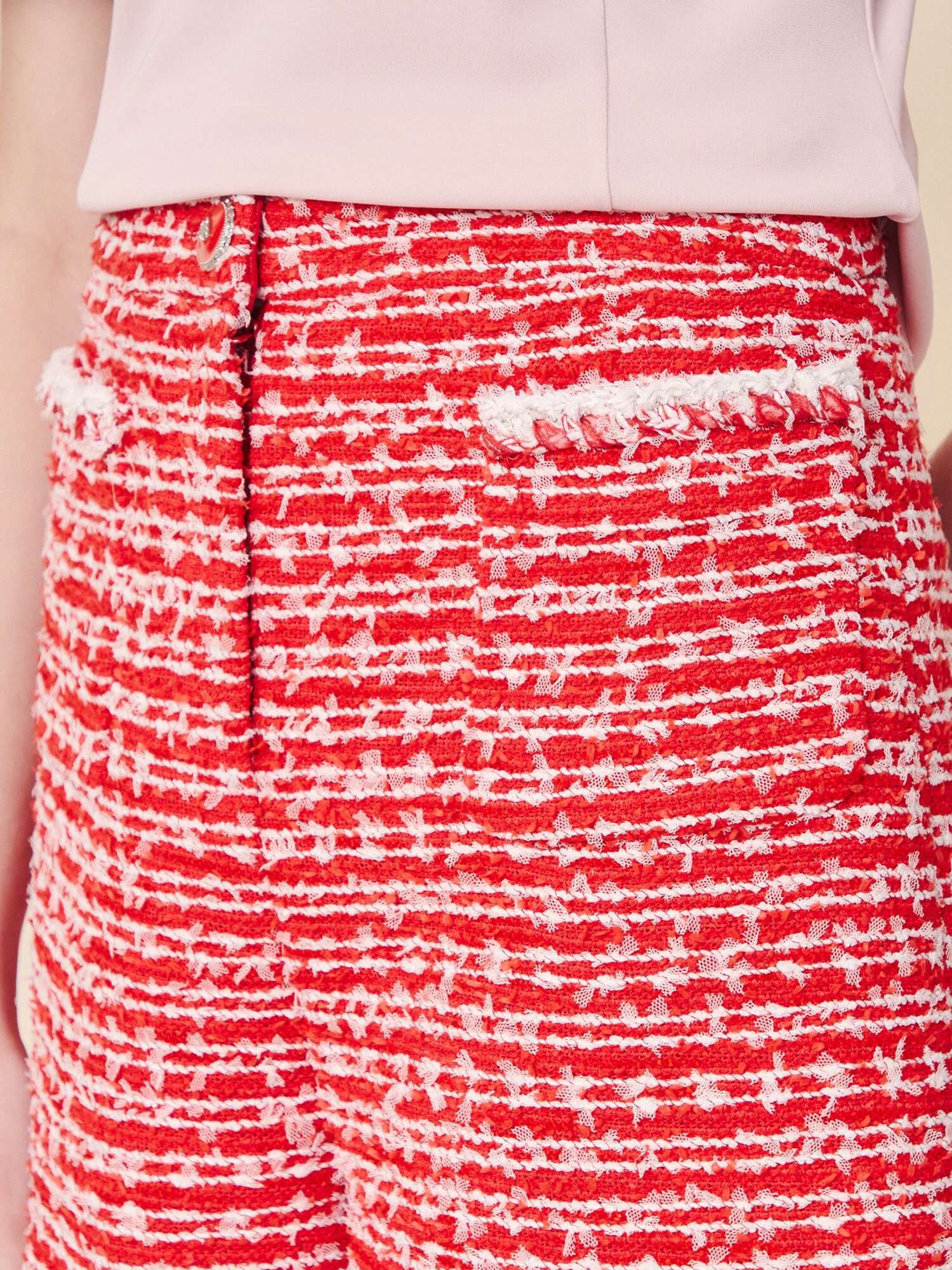 프렌치 트위드 쇼츠 슬랙스 (RED)