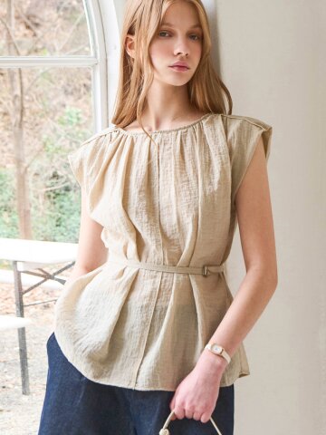 Muse shirring blouse_2 Colors