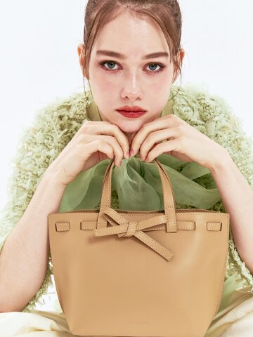 지나 이태리 레더 토트백_카멜