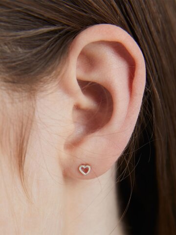 [Silver925] 미니 하트귀걸이