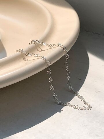 실버925 데일리 프레첼 체인팔찌