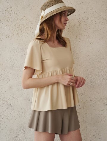 샌디 상하의 set 베이지 브라운